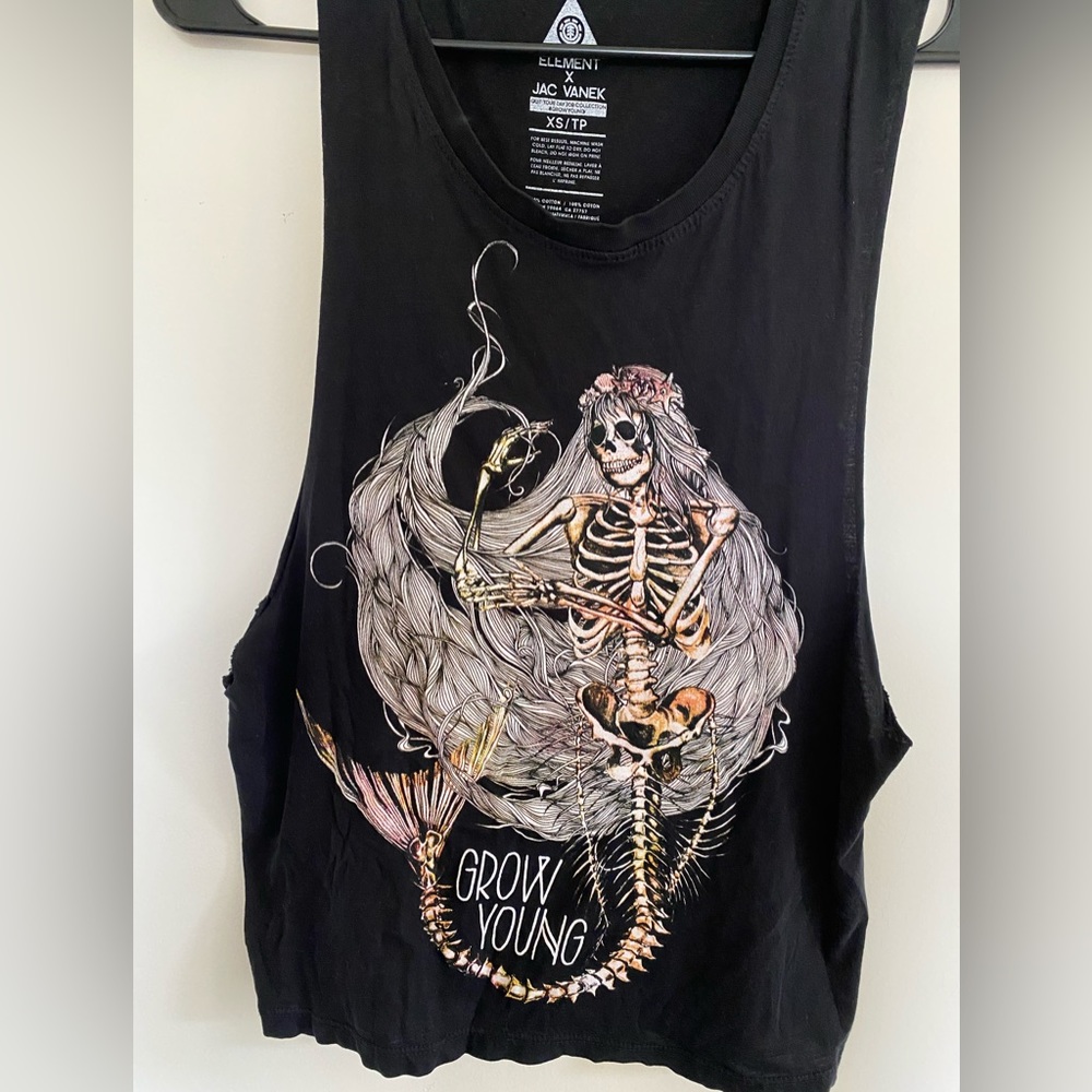 Mermaid Skeleton Muscle Shirt